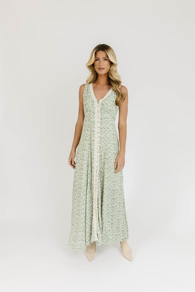 Twin twins sz 8 floral hi-lo popular maxi dress