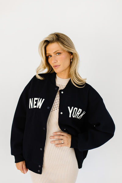 new york varsity jacket *restocked*