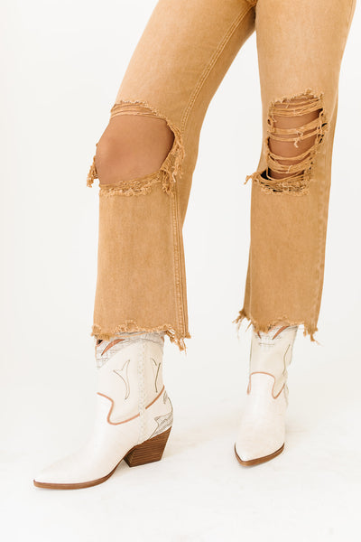 loral booties in ivory leather // dolce vita – shop zoco