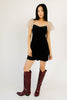 show off velvet mini dress