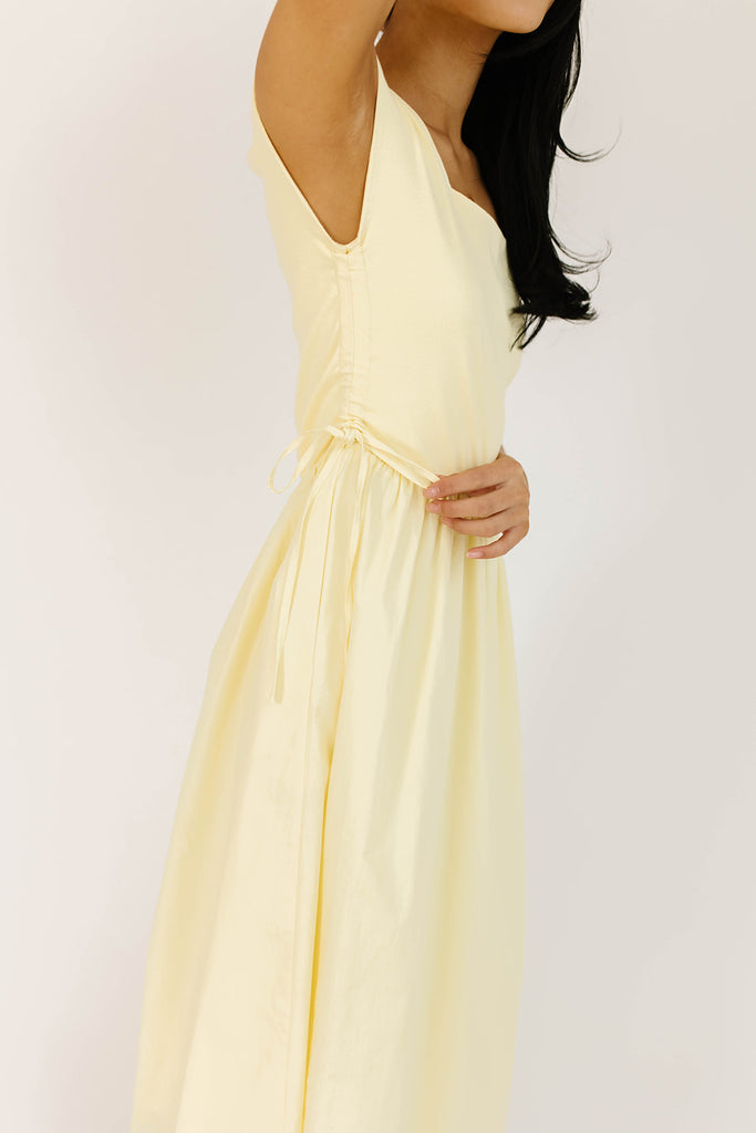 afterglow midi dress // butter yellow *zoco exclusive*