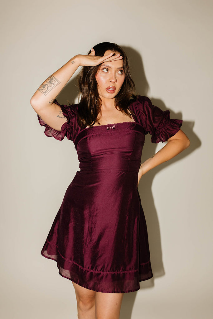 winnie mini dress // plum *zoco exclusive*