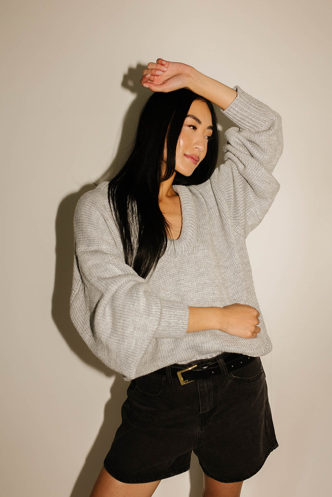 billie sweater // grey *zoco exclusive*