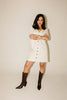 hazel button dress // cream denim *zoco exclusive*