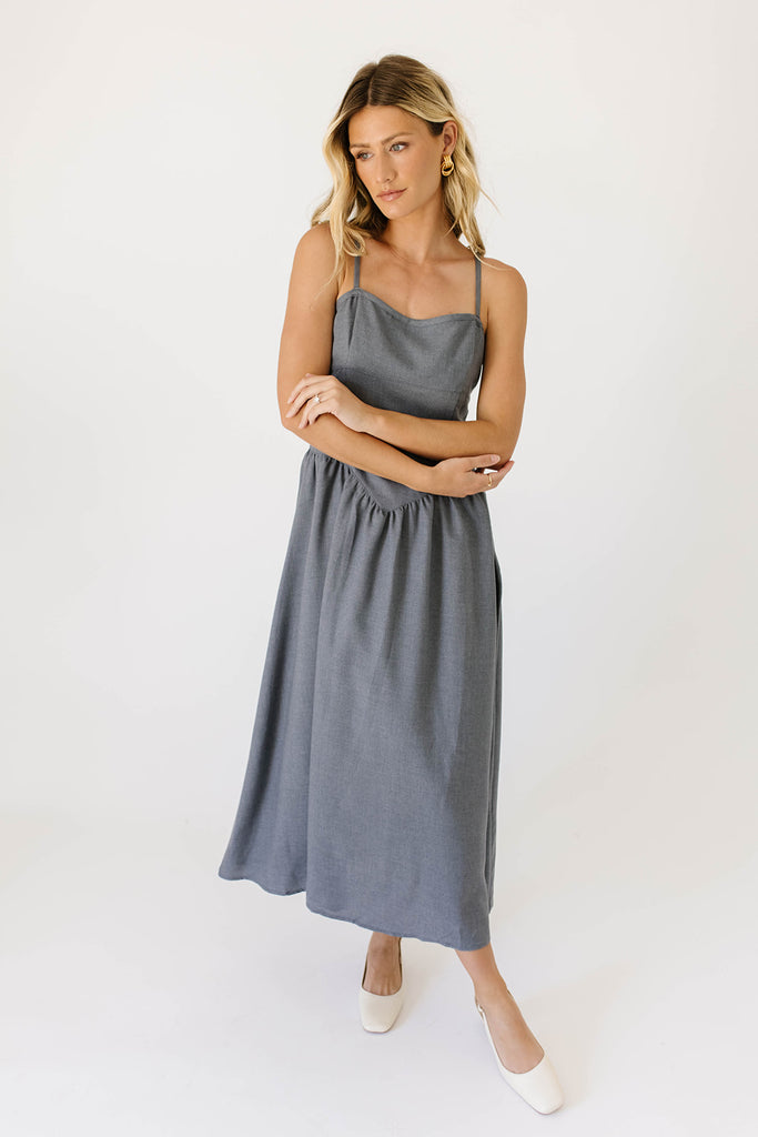 tabitha midi dress // slate