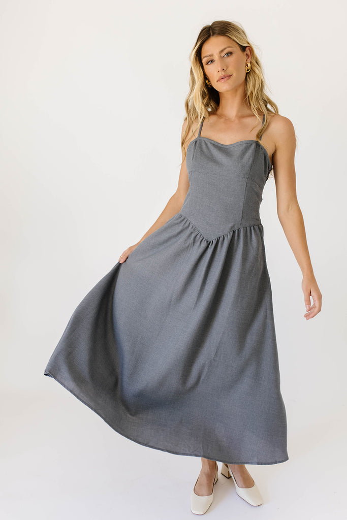 tabitha midi dress // slate