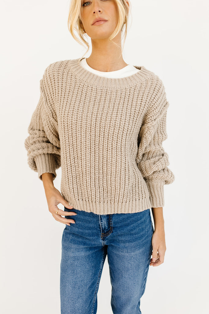 karma sweater // stone