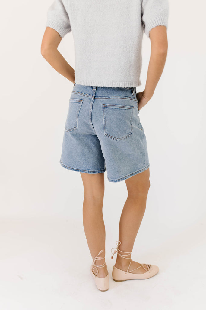 gravity denim shorts