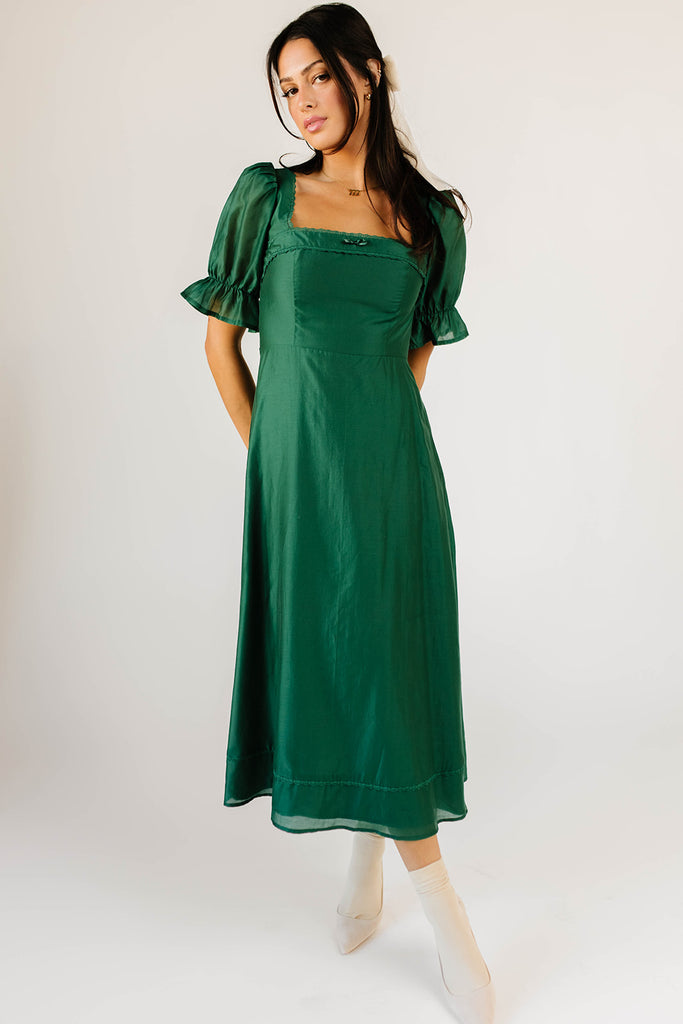 winnie midi dress // green *zoco exclusive*