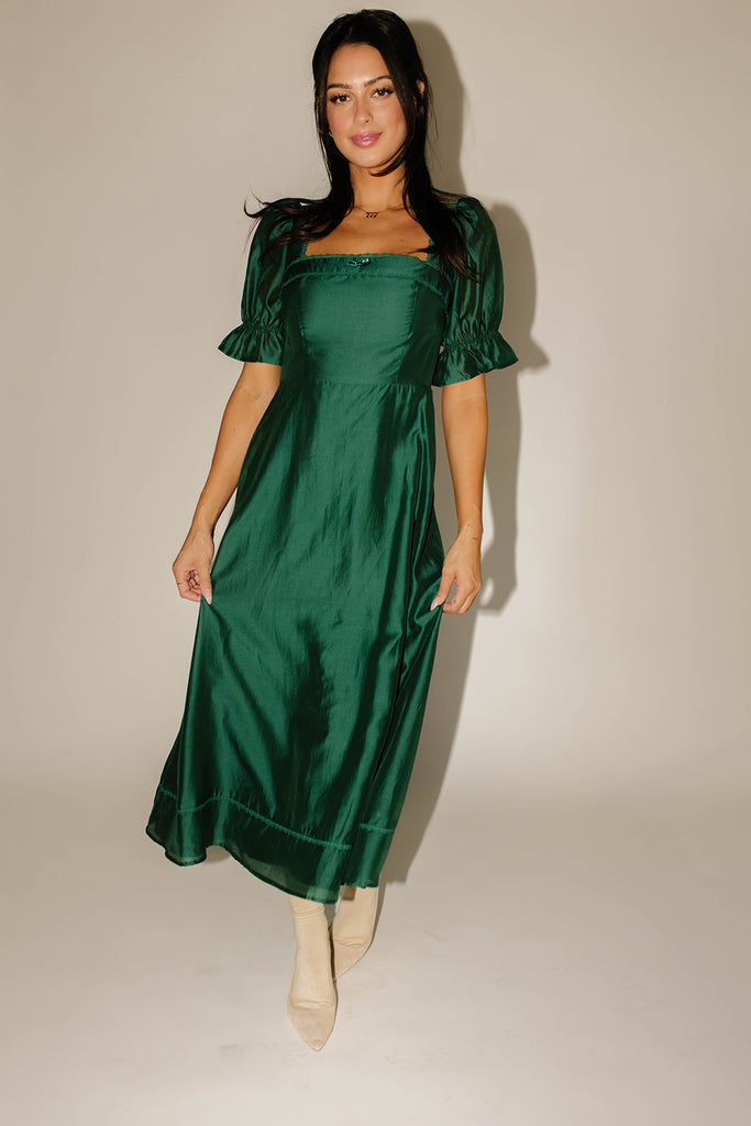 winnie midi dress // green *zoco exclusive*