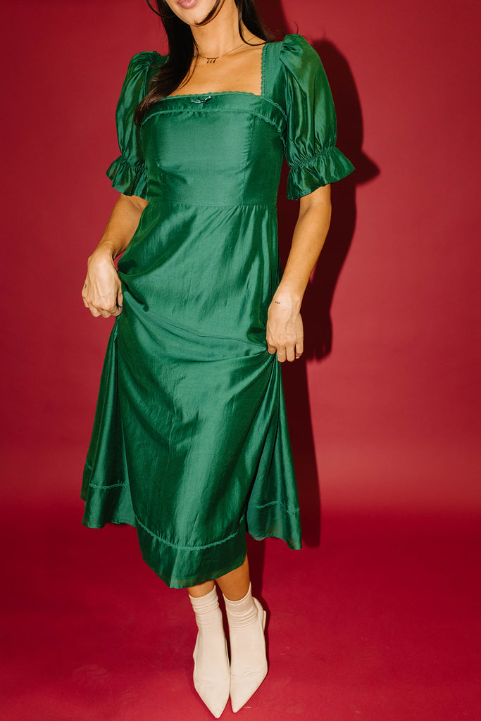 winnie midi dress // green *zoco exclusive*