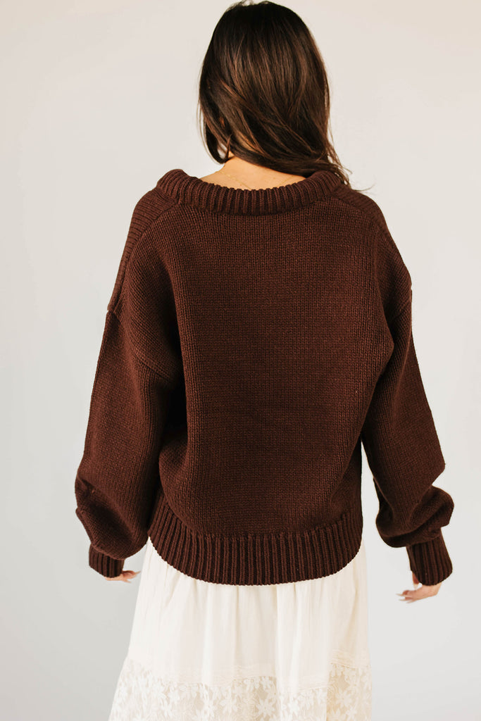 billie sweater // chocolate *zoco exclusive*