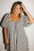 ari dress // black gingham *zoco exclusive*