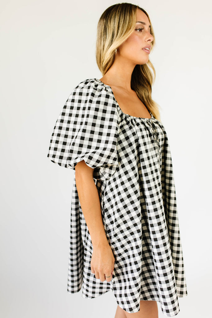 ari dress // black gingham *zoco exclusive*