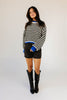 karma sweater // black + blue