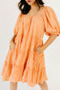 short daymaker dress w/ pockets // tangerine