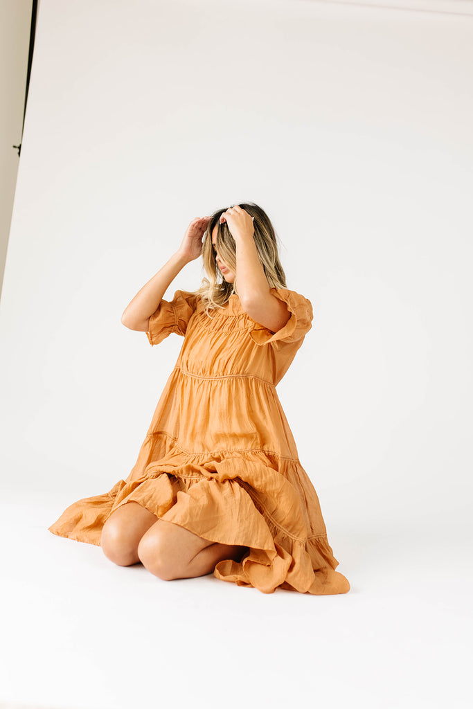 real love maxi dress // rust