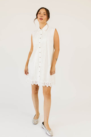 cowboy embroidered mini dress