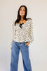 good fortune polka dot top