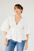 love you more wrap top // white *zoco exclusive*