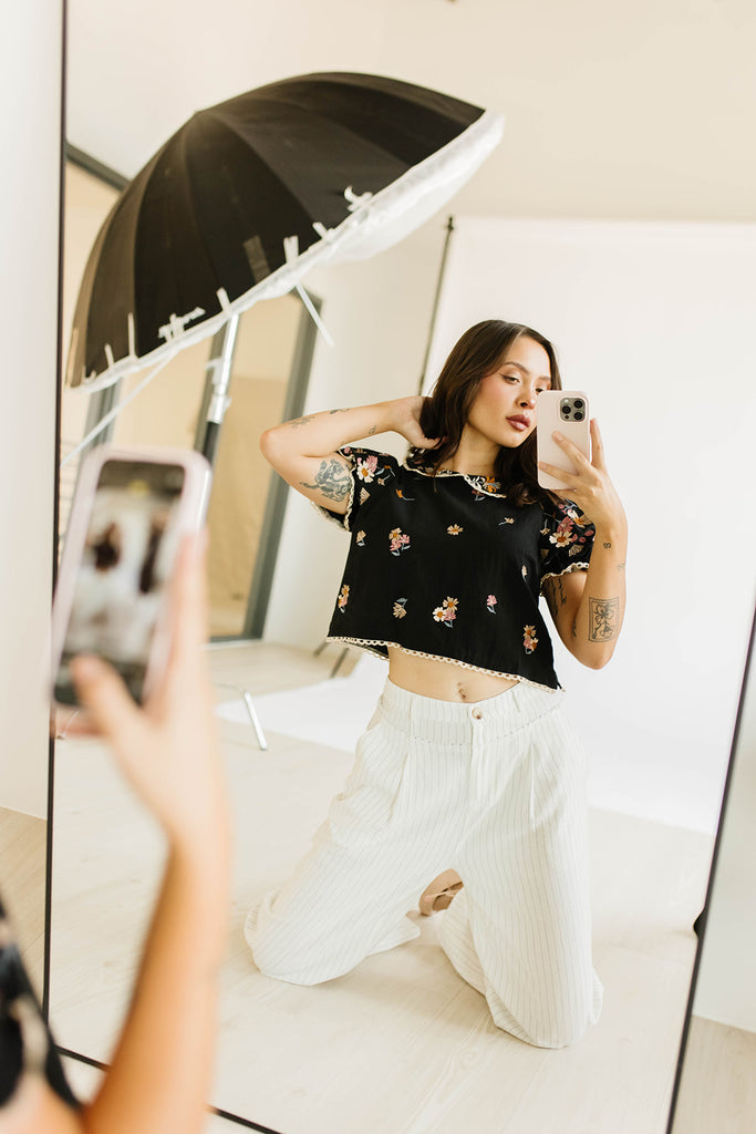 graceful floral top