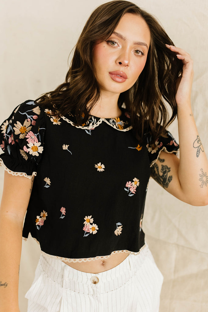 graceful floral top