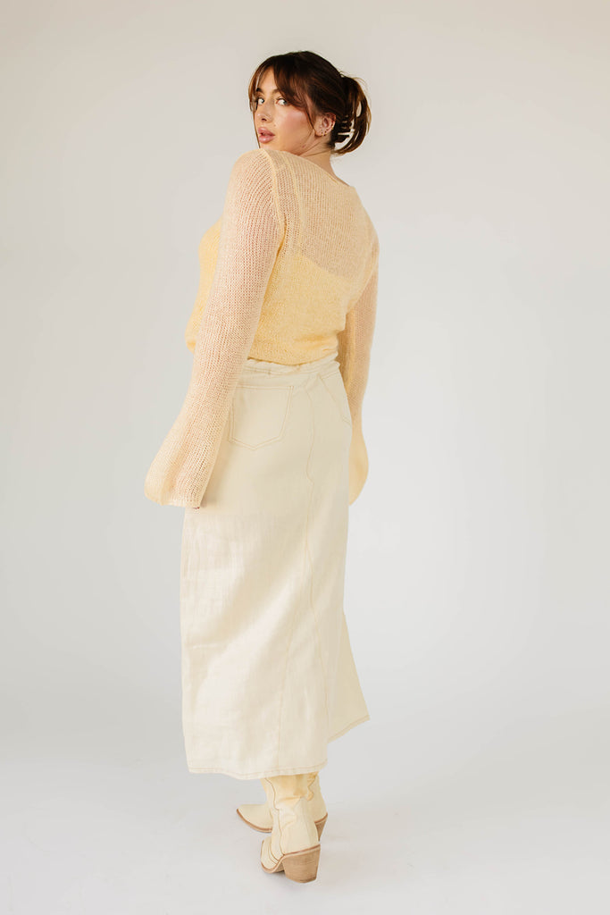 colette cami sweater // butter yellow *zoco exclusive*