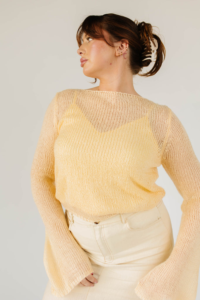 colette cami sweater // butter yellow *zoco exclusive*