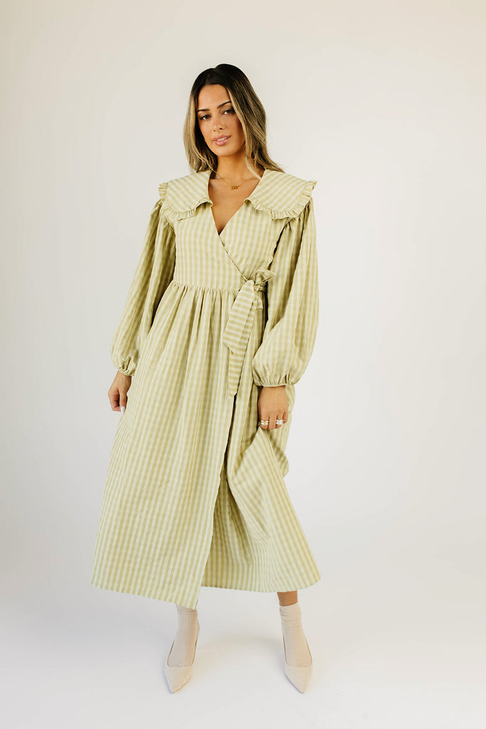 birdie wrap dress // green *zoco exclusive*