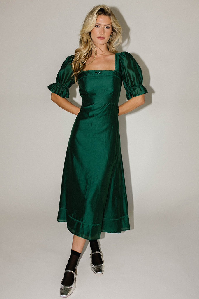 winnie midi dress // green *zoco exclusive*