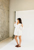 maxwell wrap dress // white *zoco exclusive*