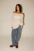 cold shoulder sweater