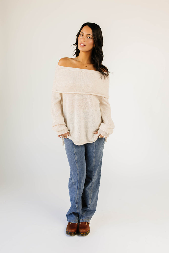 cold shoulder sweater