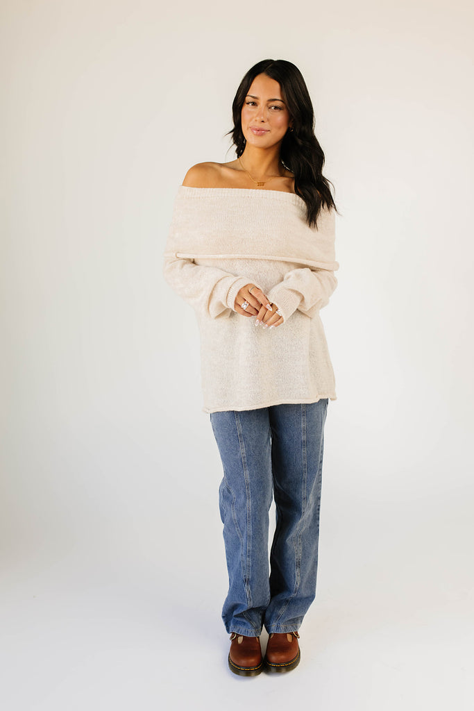 cold shoulder sweater