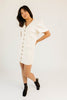 hazel button dress // cream denim *zoco exclusive*