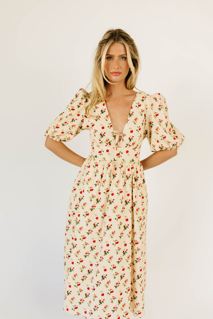 adeline midi dress // roses *zoco exclusive*