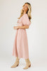 adeline midi dress // pink plaid *zoco exclusive*