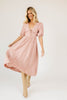 adeline midi dress // pink plaid *zoco exclusive*