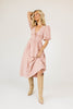 adeline midi dress // pink plaid *zoco exclusive*