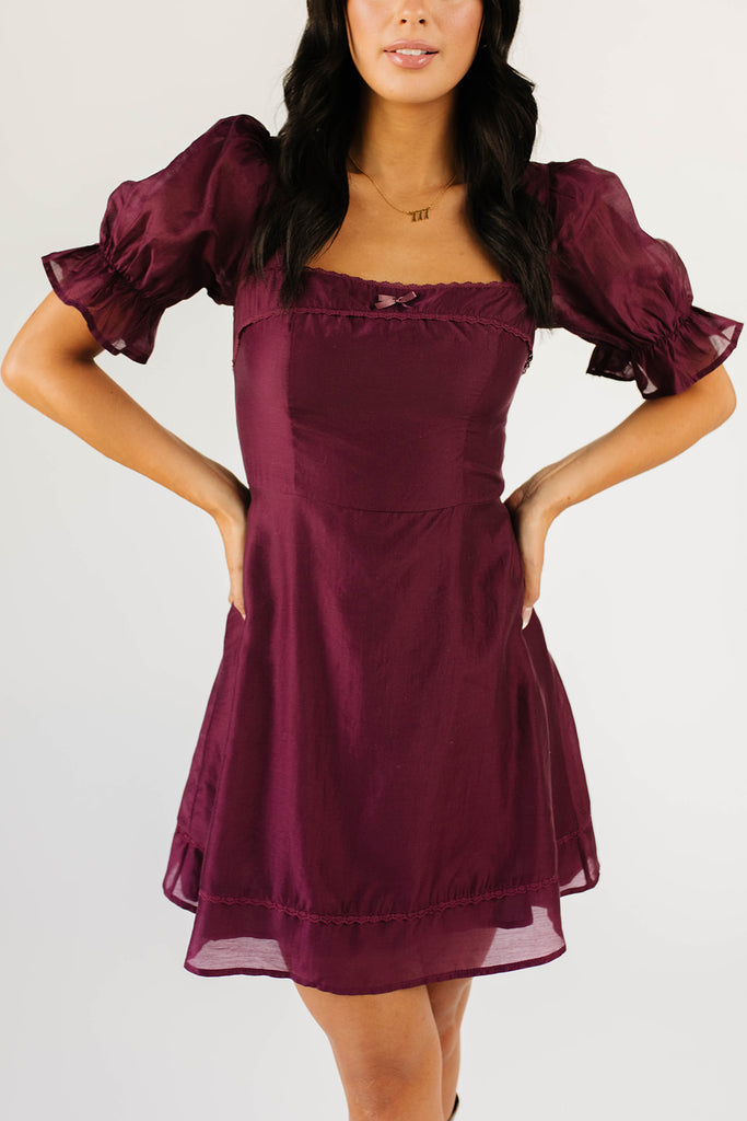 winnie mini dress // plum *zoco exclusive*