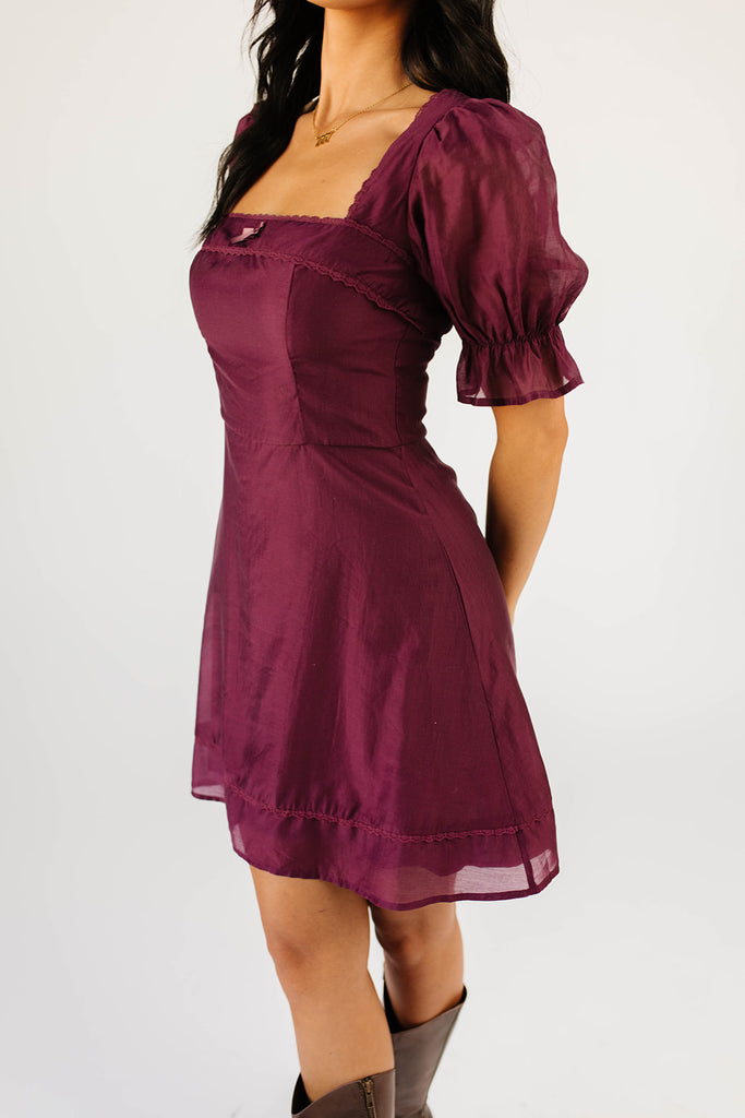 winnie mini dress // plum *zoco exclusive*