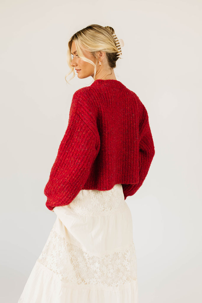 quincy cardigan // red *restocked*