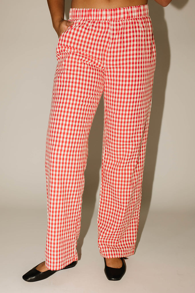 essential gingham pants