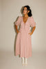 adeline midi dress // pink plaid *zoco exclusive*