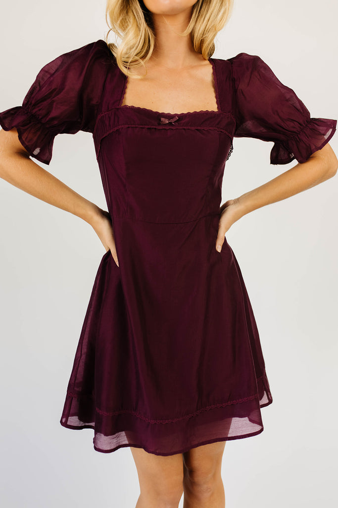 winnie mini dress // plum *zoco exclusive*