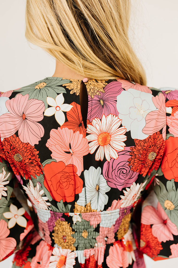 up + down floral dress