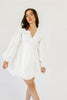 maxwell wrap dress // white *zoco exclusive*