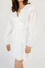 maxwell wrap dress // white *zoco exclusive*