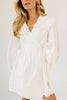 maxwell wrap dress // white *zoco exclusive*