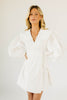 maxwell wrap dress // white *zoco exclusive*